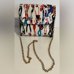 Fashionista Diva Sophisticated Lady Shoulder Bag Purse Unique Retro Vibe Vinyl